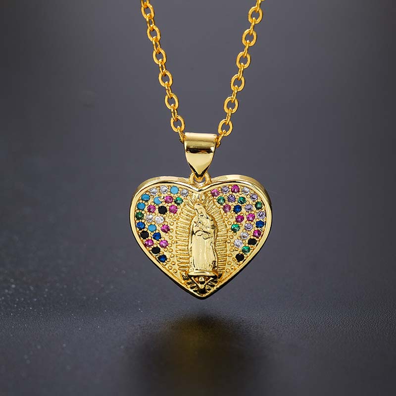 Collar Corazón Virgen María - Image 2